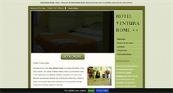 Desktop Screenshot of hotelventurarome.com
