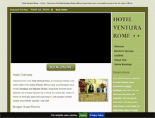 Tablet Screenshot of hotelventurarome.com